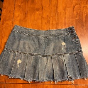 Pls Sz American Eagle Distressed Mini Jean Skirt